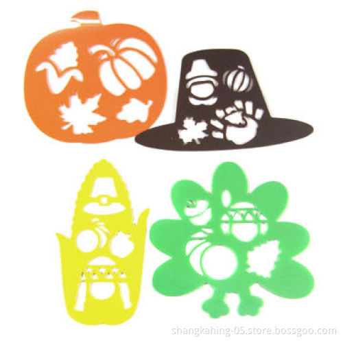 Eco-friendly PP/PET plastic drawing stencils and templates for childrenNew